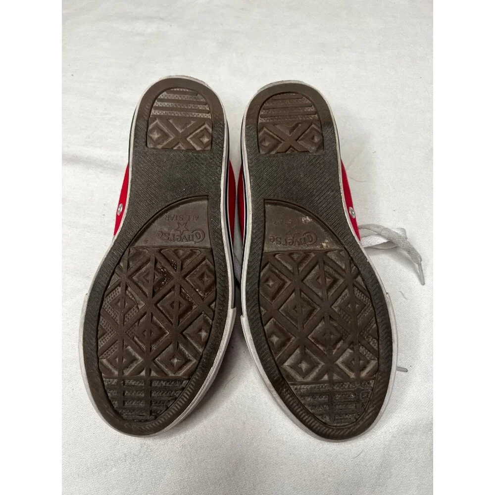 Converse CTAS Street Slip-On Youth Size 2 A01700F Red Casual Shoes School